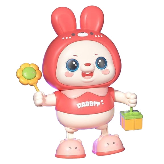 Gqtwoy Dancing Bunny Toy, Interactive Singing & Dancing Toy with Lights and Music, Fun and Educational Toy, Battery Operated, Perfect for Home Play, Gift for Holidays