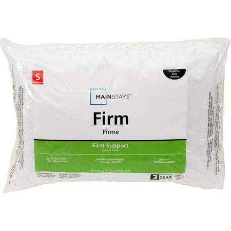 Mainstays Cotton Firm Support Pillow Set of 2 in Multiple Sizes