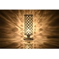 thumbnail image 3 of Lámpara de mesa de escritorio, mesa de escritorio de cristal moderna al lado de la lámpara de noche, luz de mesa, acabado de lujo Jadeshay A, 3 of 8
