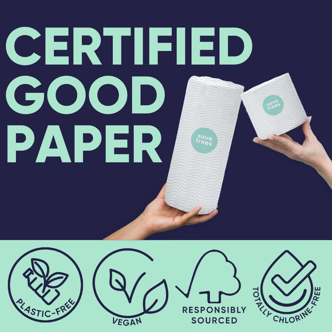Save Trees Bamboo Toilet Paper - 24 Rolls of Soft, Strong, Eco Friendly Toilet Paper