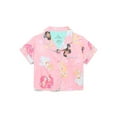 thumbnail image 2 of Disney Princess Girls' Button Front Top and Shorts Pajama Set, 2-Piece, Sizes 4-12, 2 of 3