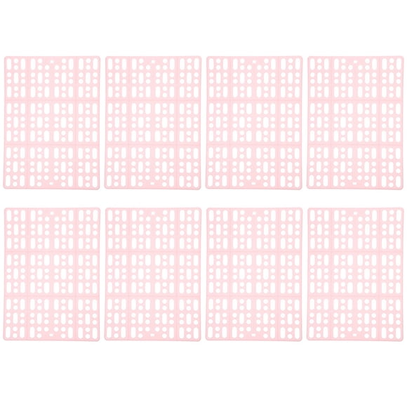 8 Pcs Tapis de Cage pour Animaux Tapis de Drainage de Douche Antidérapant
