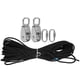 thumbnail image 2 of Stainless Steel Pulley Set 25MM Single Pulley Set With 30m Nylon Rope And 2Pcs PVC Carabiner Buckle Accessory ANGGREK Stainless Steel Pulley sET, 2 of 8