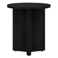 thumbnail image 3 of Evelyn&Zoe Anders 20" Wide Round Side Table, Black Grain, 3 of 7