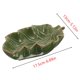 thumbnail image 4 of Comedero de Cerámica con Forma de Hoja para Mariposas: Dispensador de Agua con Bandeja Poco Profunda para Insectos y Pájaros Pequeños, Decoración Duradera para Jardín Exterior con Base Antideslizante, 4 of 7