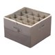 thumbnail image 2 of Organizador de zapatos para armario con asas, portátil, plegable, con tapa transparente, caja de almacenamiento para tacones, dormitorio, lavadero, Gris, 2 of 8