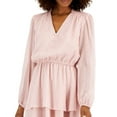 thumbnail image 2 of INC International Concepts Womens Metallic Clip Dot Tiered Dress Pale Mauve M, 2 of 3