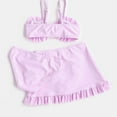 thumbnail image 2 of Daqian Girl's 3 Piece Swimsuits Soild Bikini Bathing Suit Briefs Girls Bikini Bowknot Swimwear Set Suit 3 for 8-14 Years Swimwear for Girl Girls One Piece Swimsuit Pink 8 Years, 2 of 5