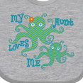 thumbnail image 4 of Inktastic My Aunt Loves Me Octopus Boys or Girls Baby Bib, 4 of 4