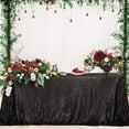 thumbnail image 3 of GFDYREE Sequin Tablecloth, Rectangular, 60"x102", Black, 3 of 7
