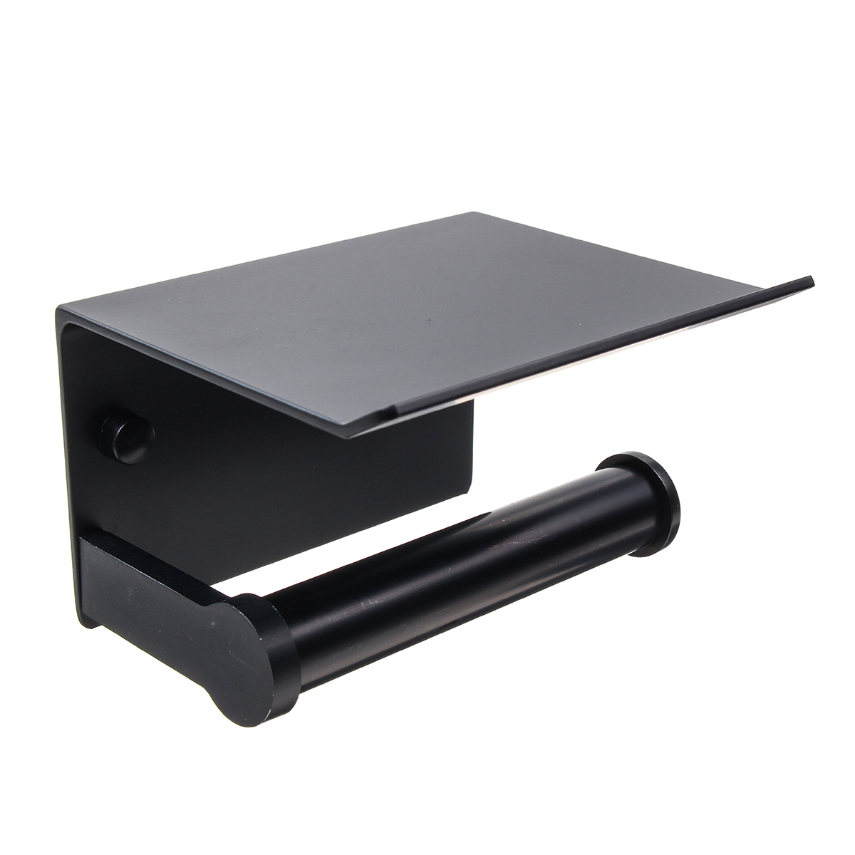 Toilet Paper Holder with Phone Shelf for Bathroom Stick on Wall