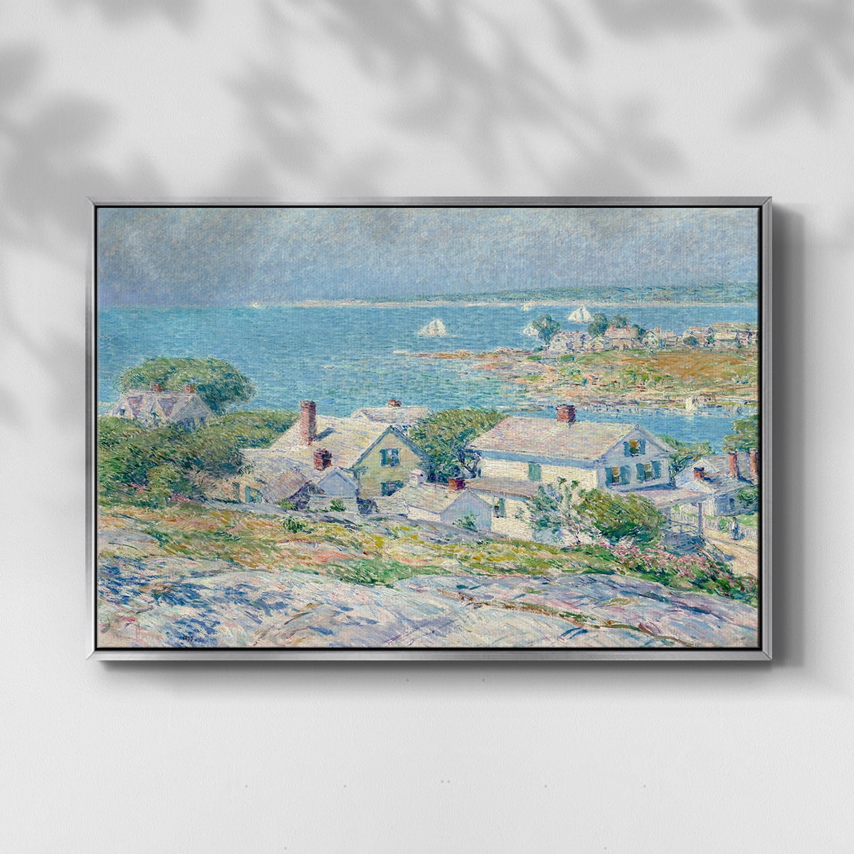 Vintage Landscape-CXI By Wexford Home Framed in Silver Wood Gallery Wrapped Canvas 17 in. x 25 in.