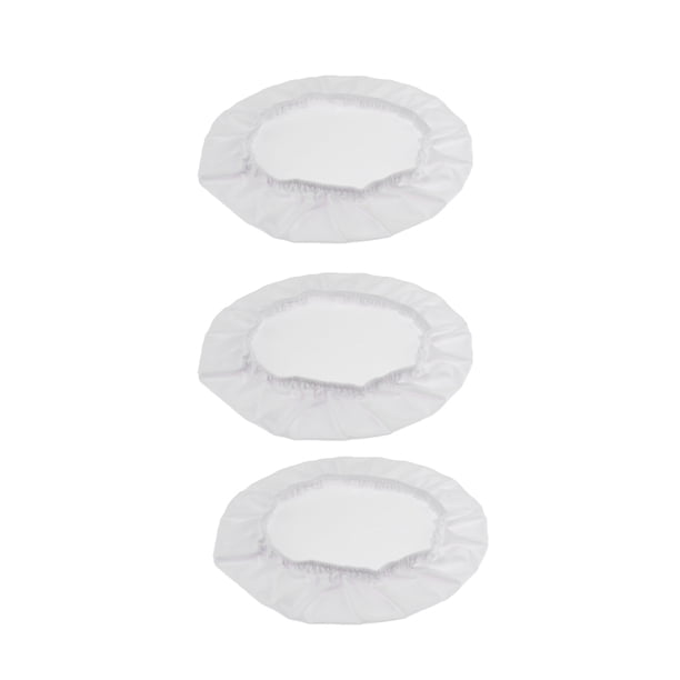 Funda de Silla de Comedor Elástica Blanca de 3 Piezas para Hotel Bar Cafe Fácil de utilizar