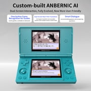 RG DS Handheld Game Consoles RG DS Gaming Console Dual-screen Video Game Console Android 14 Portable Pocket Arcade 40000mAh Battery WiFi Bluetooth HD Output Turquoise