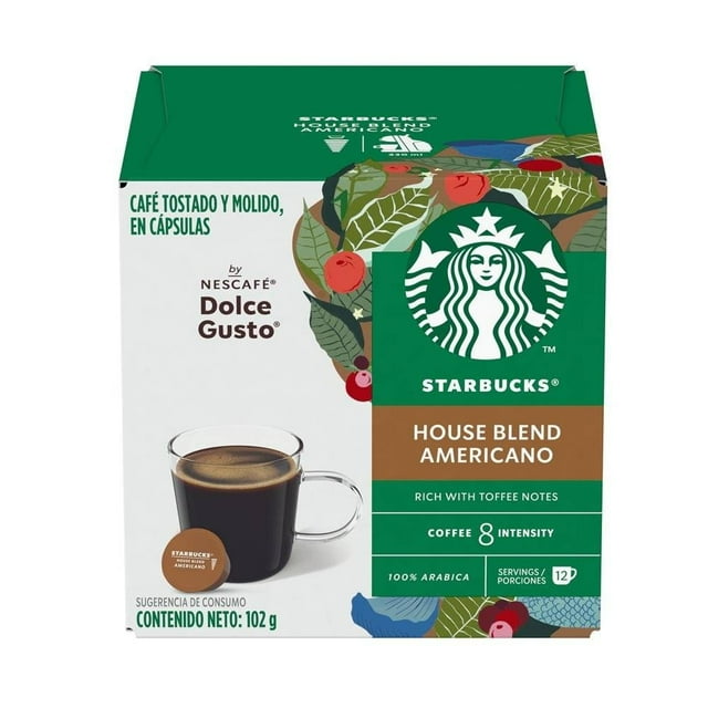 Cápsulas de café Starbucks by Nescafé Dolce Gusto house blend americano 12 pzas