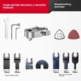 thumbnail image 1 of Multi-Functional Angle Grinder to Oscillating Tool Adapter: Woodworking, Cutting & Edge Trimming Accessory for Electric Tools - Woodworking Kit (471.4g) - Durable, Easy-to-Attach Convertor Head for, 1 of 6
