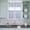 White Light Blue, variant on 3 Piece Kitchen Curtains and Valances Set Blue Floral Boho Cafe Curtains 36 Inch Length Retro Ethnic Tribe Abstract Art Valance & Tier Curtain for Living Room Bedroom Small Window 54"x18" 27"x36"*2