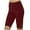 B-Burgundy, variant on Wyobmus Womens Capri Leggings Lace Trim Jacquard High Waist Yoga Pants Stretchy Lightweight Soft Gym Workout Yoga Tights S-3X B-Black