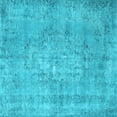 thumbnail image 1 of Ahgly Company Indoor Square Persian Light Blue Bohemian Area Rugs, 8' Square, 1 of 4