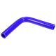 thumbnail image 1 of Universal 16mm 0.63" ID 90 Grados Coche Acoplador Silicona Manguera Azul, 1 of 1