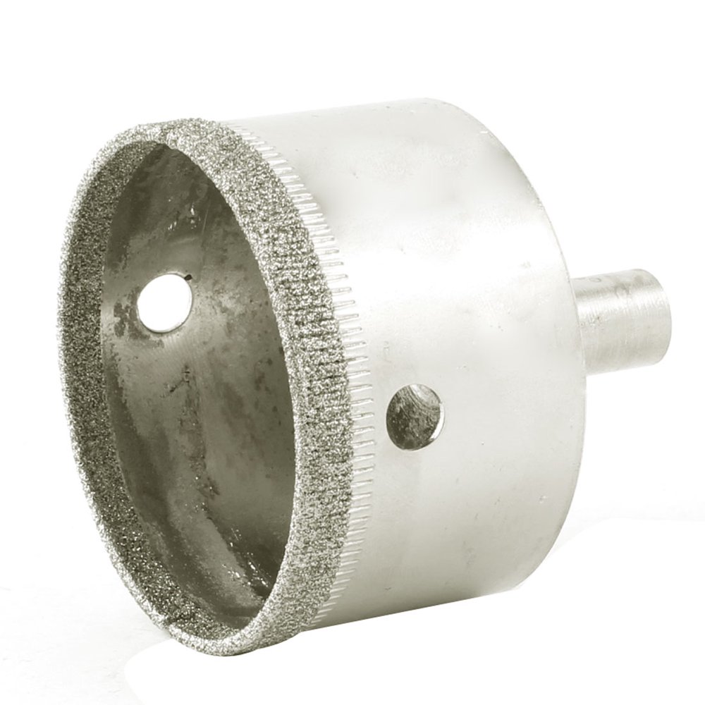 50mm Dia Diamond Coated Marble Glass Hole Saw Cutter 56mm Long Silver