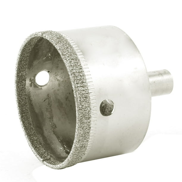 50mm Dia Diamond Coated Marble Glass Hole Saw Cutter 56mm Long Silver