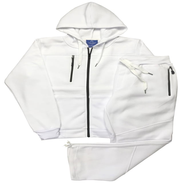 Mens 2-Piece Tech Fleece Sweatsuit Jogging suit Sweat Jacket Sweatpants Fleece Outfit