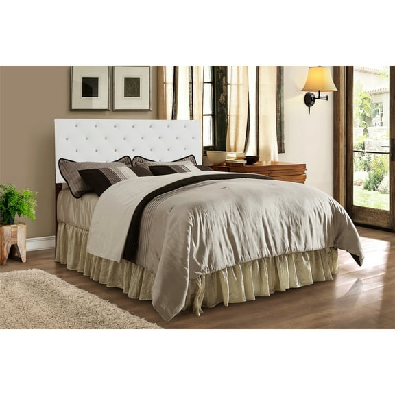 Glory Furniture Super Nova Faux Leather Upholstered Queen Headboard in White