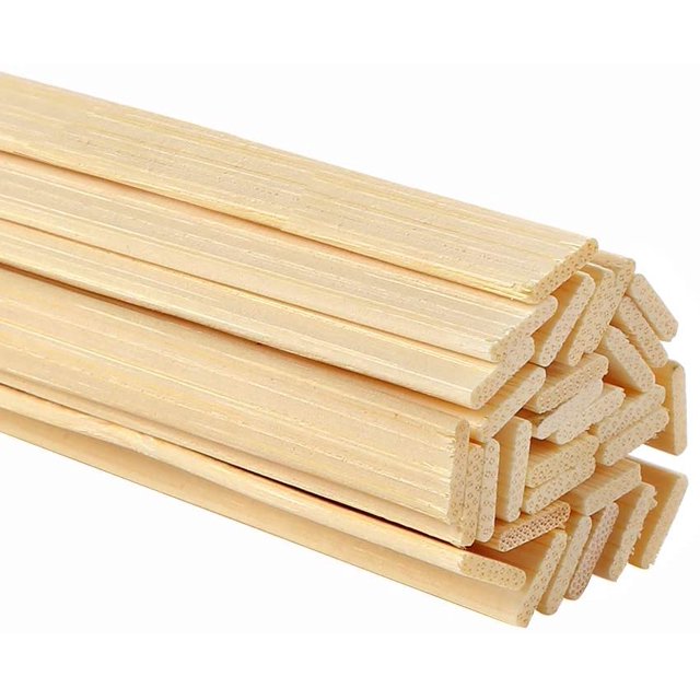Palo de bambú de madera Extra largo, fabricante de palitos de bambú, rodajas de bambú, tiras de bambú, regla de bambú, ilustraciones especiales, material de bricolaje ER