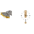thumbnail image 1 of Manta de punto,Manta de punto decorativa para el hogar,Reloj de pared,Reloj de pared decorativo para baño y dormitorio.,Reloj de pared redondo silencioso y sin tictac,regalo, 1 of 8