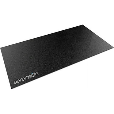 SereneLife Premium Portable Fitness Exercise Mat - 36" x 72" Non-Slip Gym Training Equipment Floor Protection - Yoga, Workout, Jump Rope - for Bigger Treadmill, Elliptical, Bike, Bench, Power Rack
