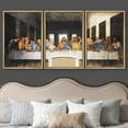 thumbnail image 3 of wall26 - Last Supper Leonardo Da Vinci - Framed Canvas Art Wall Art - 24"x36"x3 Natural, 3 of 5
