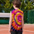 thumbnail image 5 of YunPes ﻿ Boys Tank Tops Sleeveless Crewneck T-shirt Fashion Gradient Tie Dye Athletic Undershirts Summer Kids Quick Dry Sweatshirt Tops, 5 of 5