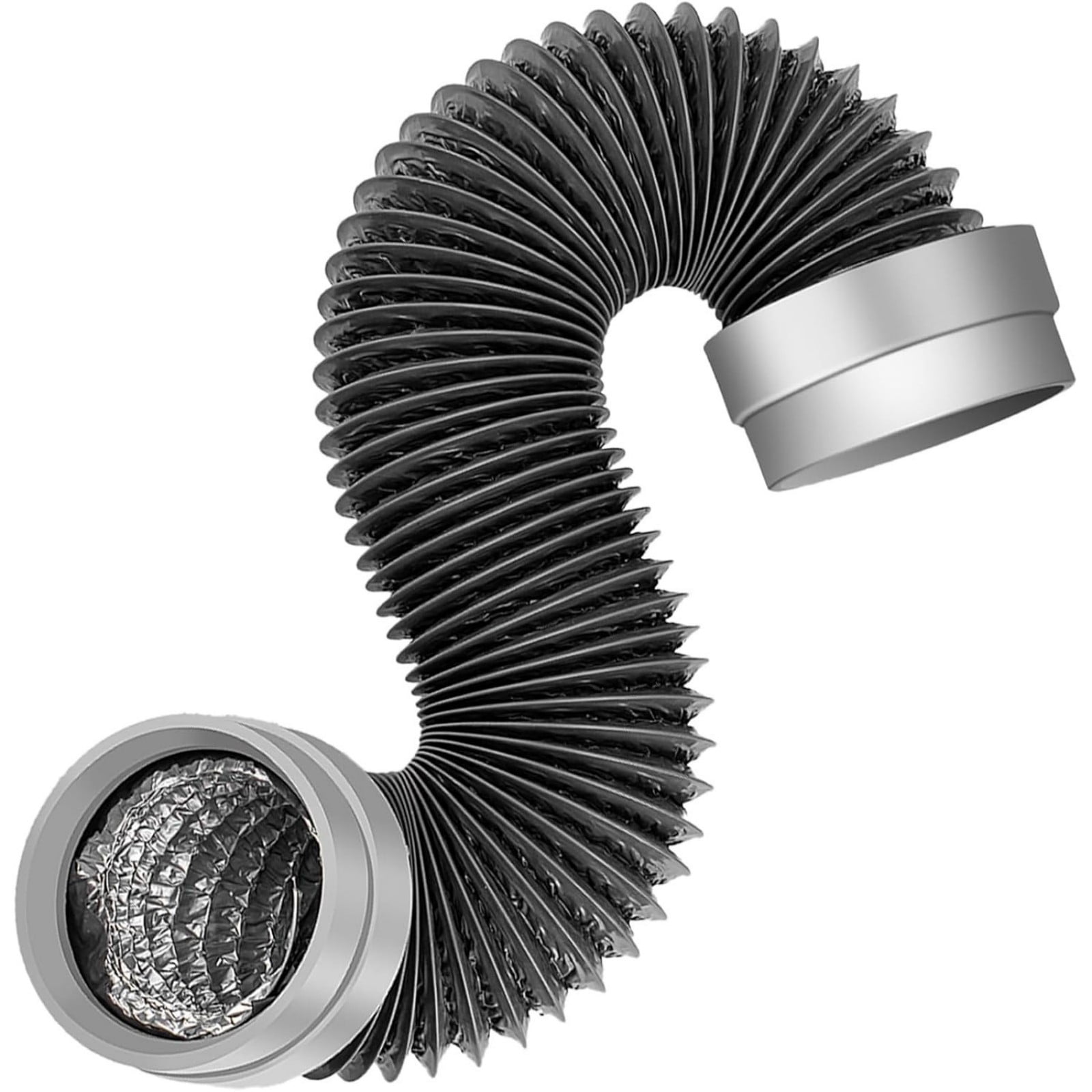 High Execution 4 Inch Dryer Exhaust Hose Highlighting Flexible Washer and PVC Coating for Quiet Moves Feet Length