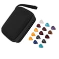 thumbnail image 4 of Guitar Pick Holder Case, Waterproof Guitar Pick Bag Set Large Space Scratch Resistant  For Storage Black, 4 of 8