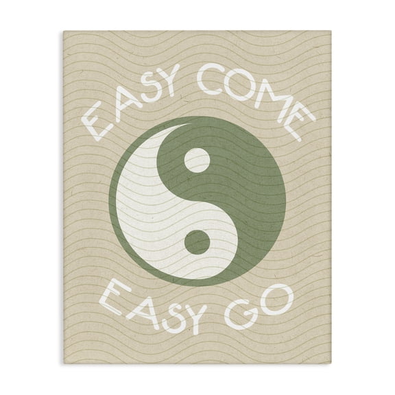 Stupell Industries Eclectic Easy Come & Go Phrase Canvas Art, 16 x 20, by Lil' Rue