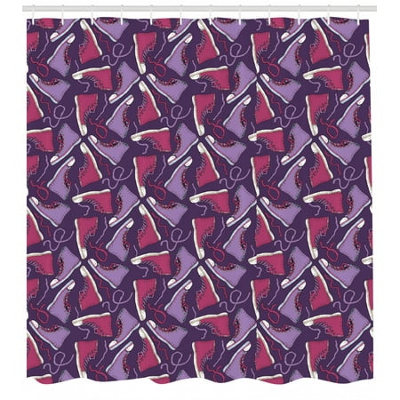 Teen Shower Curtain Sneakers Vintage Shoes Childish Fashion Boys