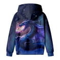 thumbnail image 3 of Tiijoy Little Girls Graphic Hoodie Dragon Print Casual Hooded Sweatshirt, Sizes 6-7, 3 of 5