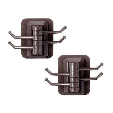 

Sanamity Plant Wall Decals 2 Pack Sticky Hook Household Strong Punch-Free Hook Creative Multifunctional Hook Rack Wall Sticker Hook Wall Stickers Decor Brown