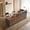 Dark Walnut & Iron Gray, variant on L-Shaped Reception Desk with Lockable Drawers and Storage Shelves, Multi-Functional Computer Desk for Office (Left Hand L-Shaped; Walnut & Iron Gray; 87"Lx 24"W x 41"H)