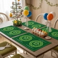 thumbnail image 5 of St. Patrick's Day Placemats Set of 4, Celtic Knots Four Leaf Clovers Table Mats Washable Heat-Insulation Non-Slip Place Mats for Kitchen Dinner Table Indoor Outdoor Decor,13x19 Inch Forest Green, 5 of 9