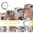 thumbnail image 4 of Fsddascl Pink White Floral Fall Blackout Curtains for Bedroom/Living Room, Thermal Insulated Kitchen Curtains, Autumn Botanical Leaves Rustic Grommet Darkening Window Treatment Drapes 52"x84"x2, 4 of 6