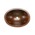thumbnail image 3 of Premier Copper Products BSP3-LO19FFLDB Oval Fleur De Lis Under Counter Sink with Vessel Faucet, 3 of 4