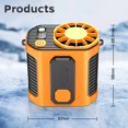 thumbnail image 4 of Ventilador Clip Cintura Con Cuello Personal Recargable Ligero para Acampar () Naranja, 4 of 4