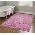 thumbnail image 4 of New Flokati 1400gr 3'6" x 5'6" Accent Rug, Pastel Pink, 4 of 6