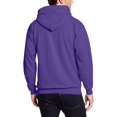 thumbnail image 2 of Hanes Mens EcoSmart Fleece Hoodie, 2XL, Purple, 2 of 2