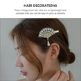 thumbnail image 5 of 4pcs Gorgeous Hair Clips Vintage Fan Headdress Fan Hair Decorations, 5 of 8