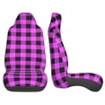 thumbnail image 4 of Fotbe Purple Black Buffalo Plaid Pattern Automotive Seat Covers for Cars Trucks and SUVs – Car Seat Covers for Front Seats,Protective Seat Covers,Vehicle Seat Covers, Set of 2, 4 of 9