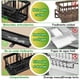 thumbnail image 4 of Estante de desagüe para paños de cocina, negro, acero inoxidable, 4 of 8