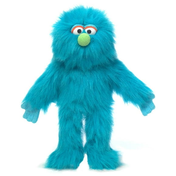 Marioneta de mano Silly Puppets Blue Monster de 14 pulgadas de alto